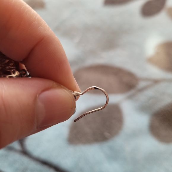 925 Stirling Silver Filigree Tree Earrings - Picture 4 of 4